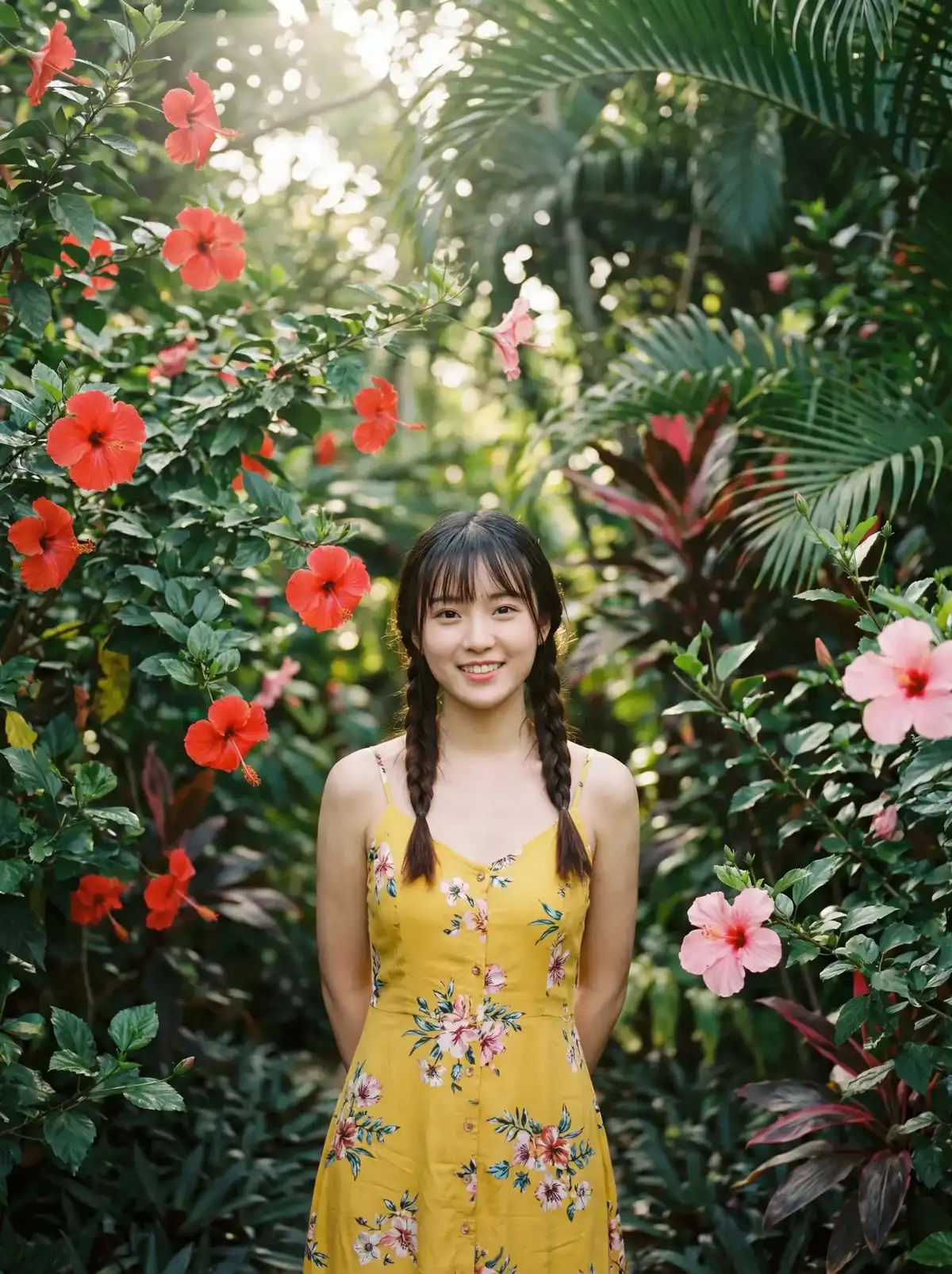 爱情岛_精华帖子_资源分享_爱情岛官网入口 嘉宾在热带花园中的写真